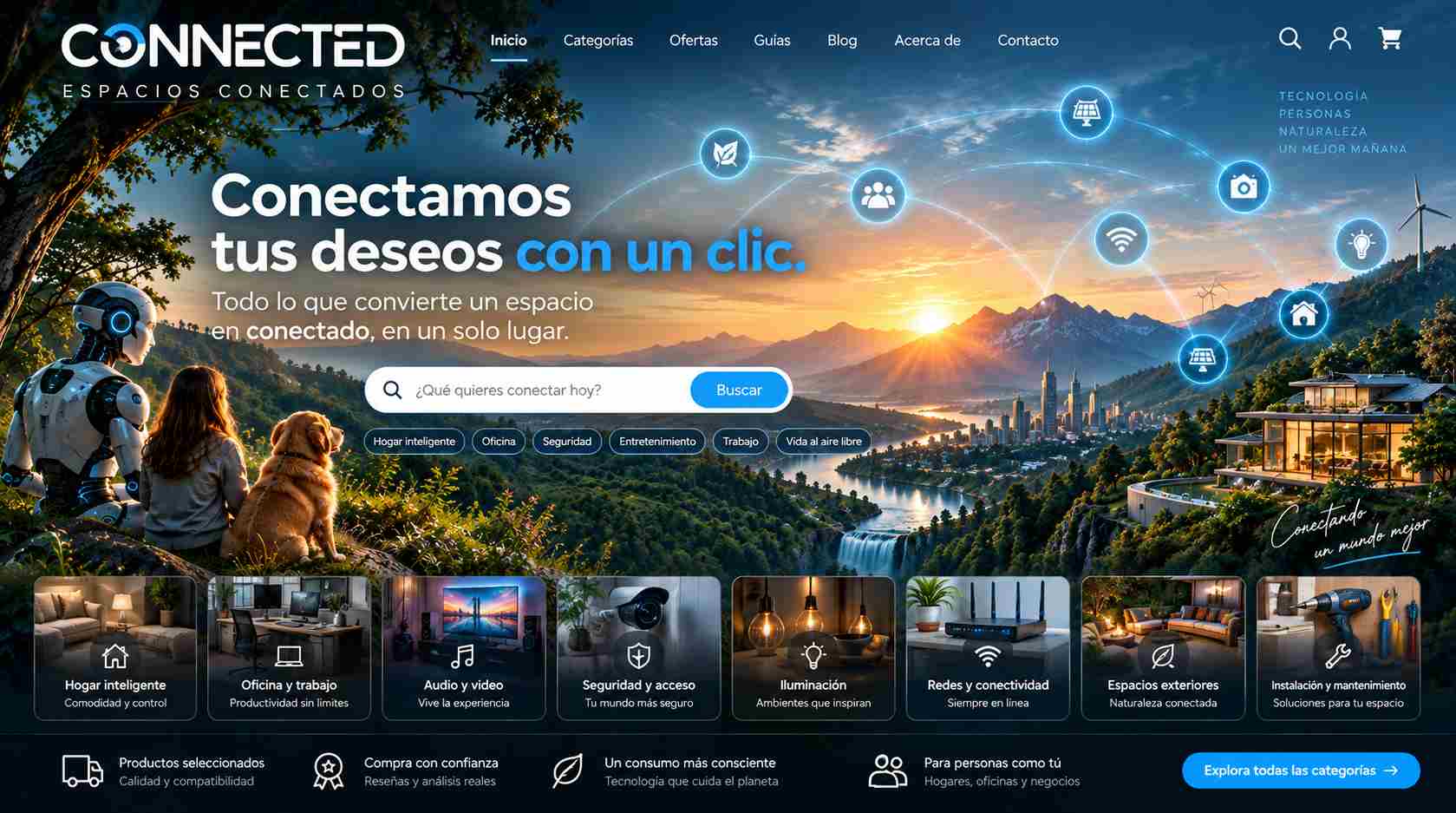 CONNECTED: naturaleza, personas y tecnología integradas en un espacio conectado